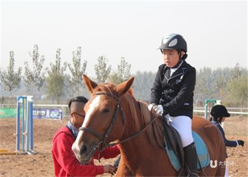 首届“天天向上杯”马术邀请赛举行 年龄最小者仅6岁