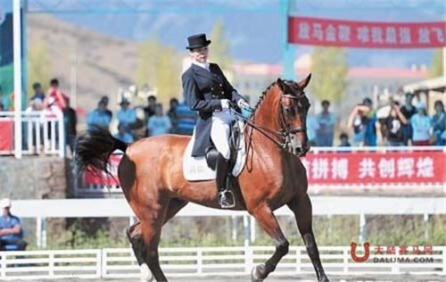 新疆奥运马术第一人刘丽娜担任全国冬季运动会火炬手