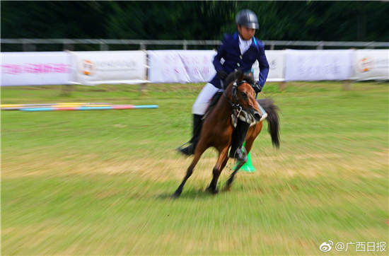 广西青少年在邕展马术
，胜出者赴比利时参加国际马术比赛