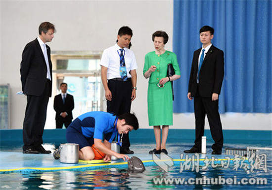 英国安妮公主访鄂 在武汉推动江豚保护和马术培训