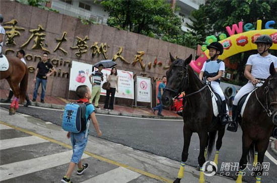 练胆量涨气质
！重庆市一小学开设马术选修课