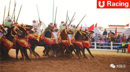 第十届杰迪代马术节闭幕	：法国、西班牙、摩洛哥皇家卫队表演