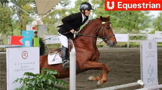 岛上举办的马术赛�：2017四川省马术联赛麓湖杯第四站落幕