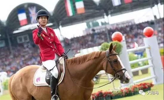 葡萄牙女骑手卢茜亚娜·迪尼兹携爱驹Fit For Fun退出世界马术运动会