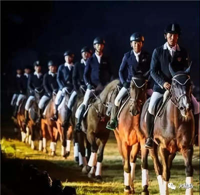 中奥邦成马术仪仗队亮相中国·呼和塔拉蒙古马文化艺术周开幕式