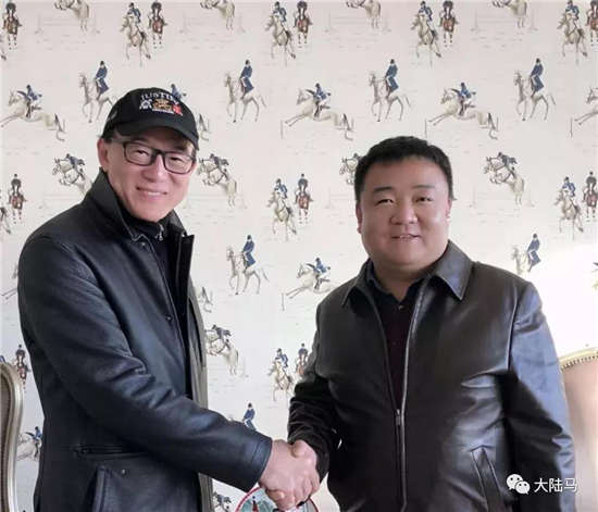 中国马会秘书长岳高峰同CHC杰士马主俱乐部主席张祖德举行会谈