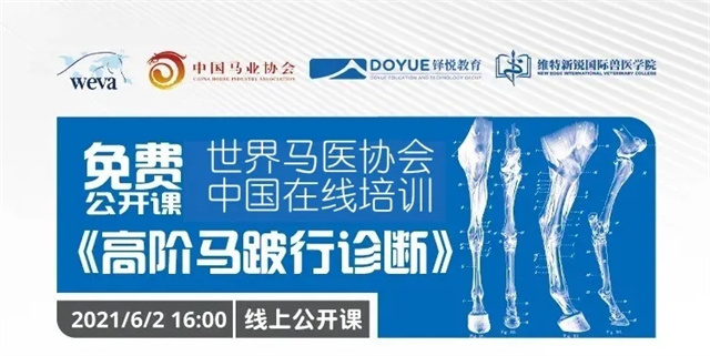 中国马会携手世界马医协会推出《高阶马跛行诊断》课程