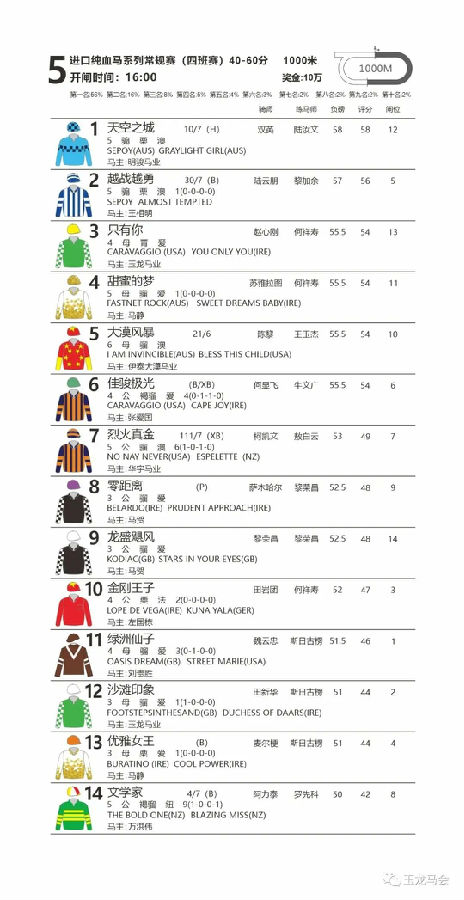 进口纯血马系列常规赛(四班赛)40-60分 大陆马.jpg