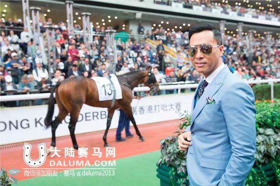 明星都爱看赛马:甄子丹雷颂德马德钟香港德比大赛现场观战 大陆赛马网3.jpg