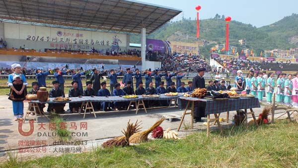2014贵州三都全国赛马邀请赛盛大的水族祭祖仪式 大陆赛马网.jpg
