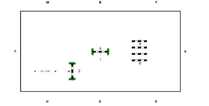 首届北京马协青少年马术障碍舞步邀请赛路线图