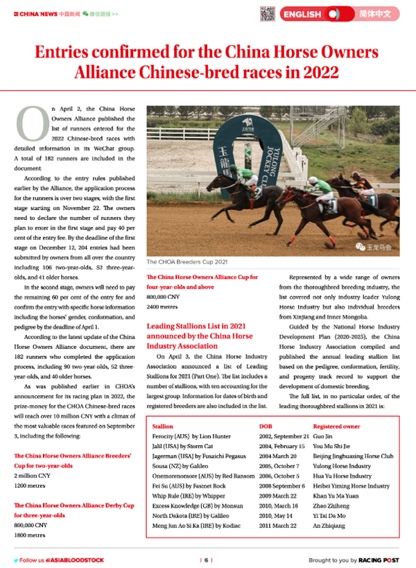 英国《赛马邮报》聚焦中国马主联盟2022国产马赛事 大陆马.png