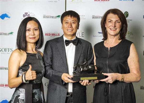 玉龙马业喜迎首个一级赛冠军!2岁公马“玉龙幸运维加”勇夺爱尔兰凤凰锦标 大陆赛马网 (4).jpg