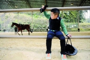 一个7岁孩子的马背情缘