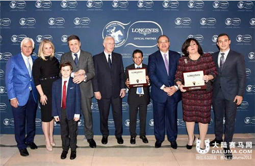 三冠王“美国法老”当选2015年浪琴表世界最佳赛马 大陆赛马网1.jpg